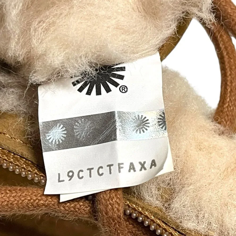 NWOT UGG Kid’s Neumel High Suede Sherpa Zip Chukka Boots 2Y